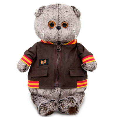 Мягкая игрушка Кот Басик в кожаной куртке Budi Basa Ks30-059 1